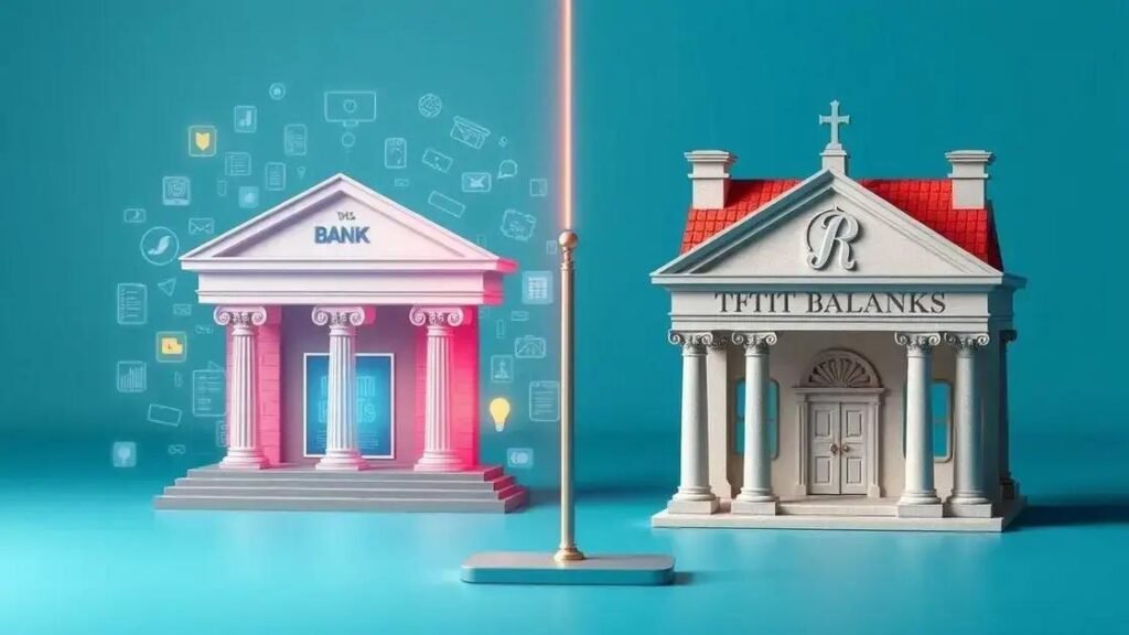 Entenda as diferenças entre bancos digitais e tradicionais em 2025